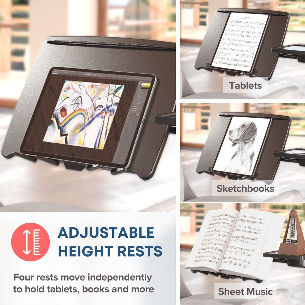 Supporto porta PC mobile con braccio regolabile – Postazione laptop con ruote per Home Office