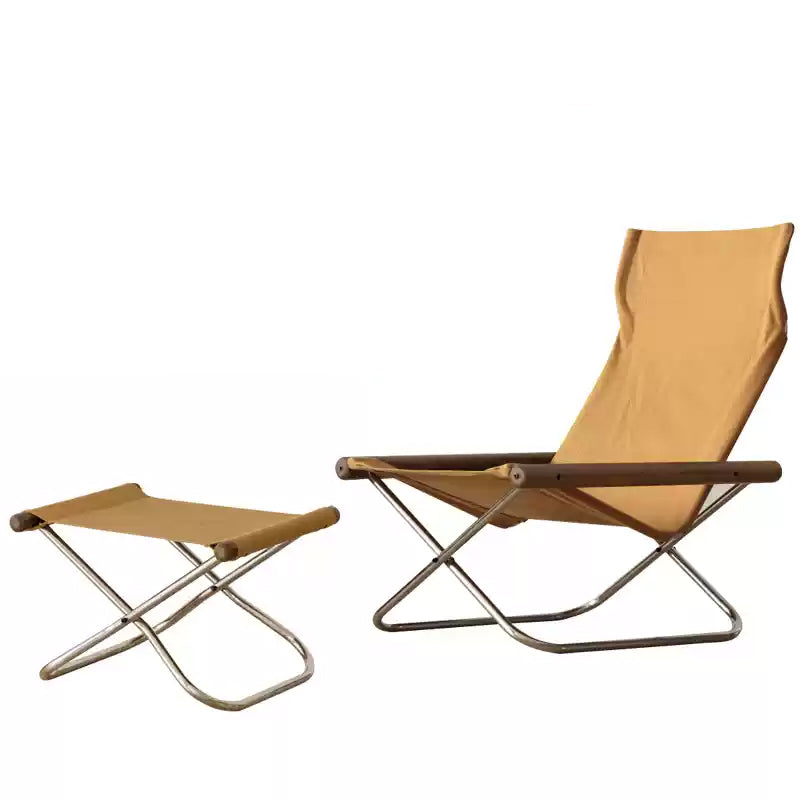 Sedia Pieghevole di Design Nychair X Lounge Chair in Legno di Faggio