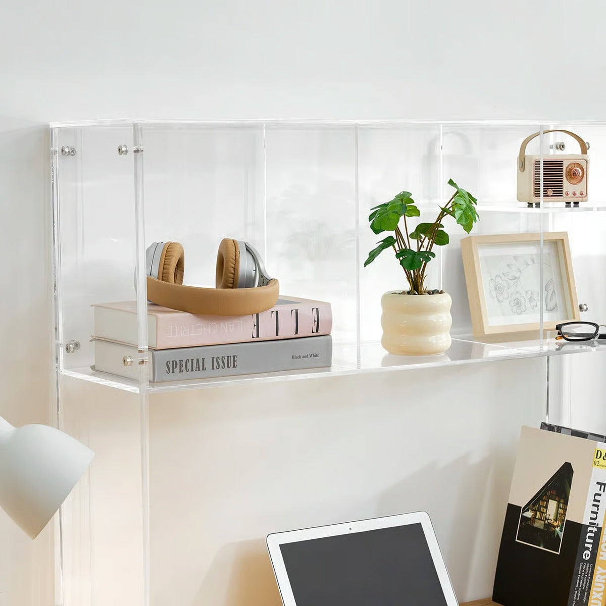 Libreria a Cubi con Contenitore – Ciao Bella College Cube, Scaffale Moderno