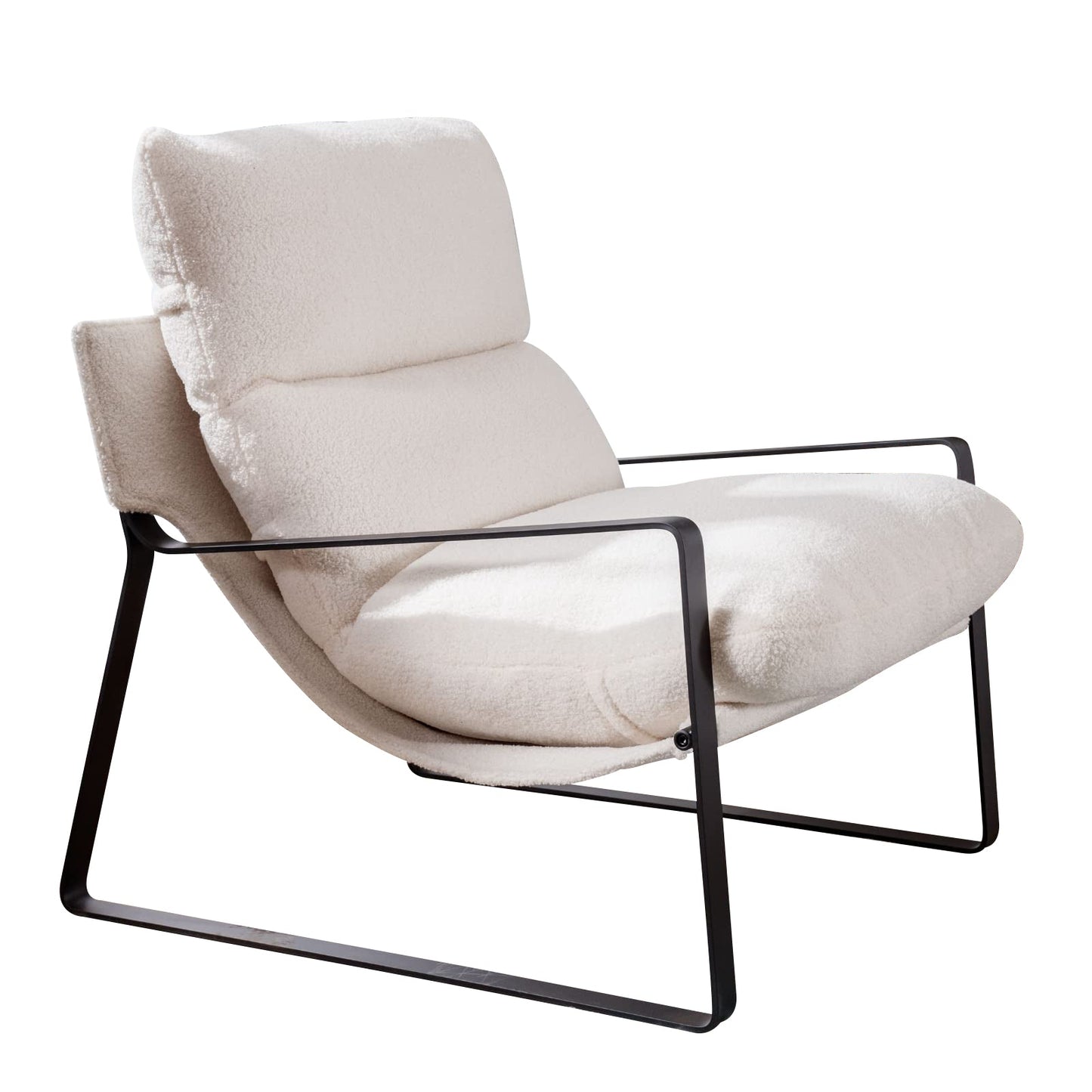 Poltrona Lounge Moderna con Imbottitura Spessa – Poltrona Relax Design