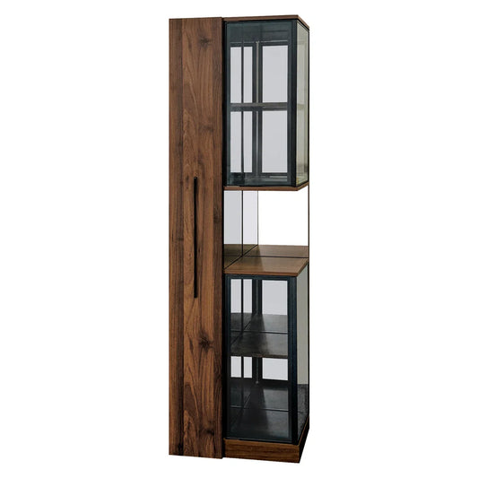 Vetrina Moderna Jones con Anta in Vetro e LED – Altezza 178 cm