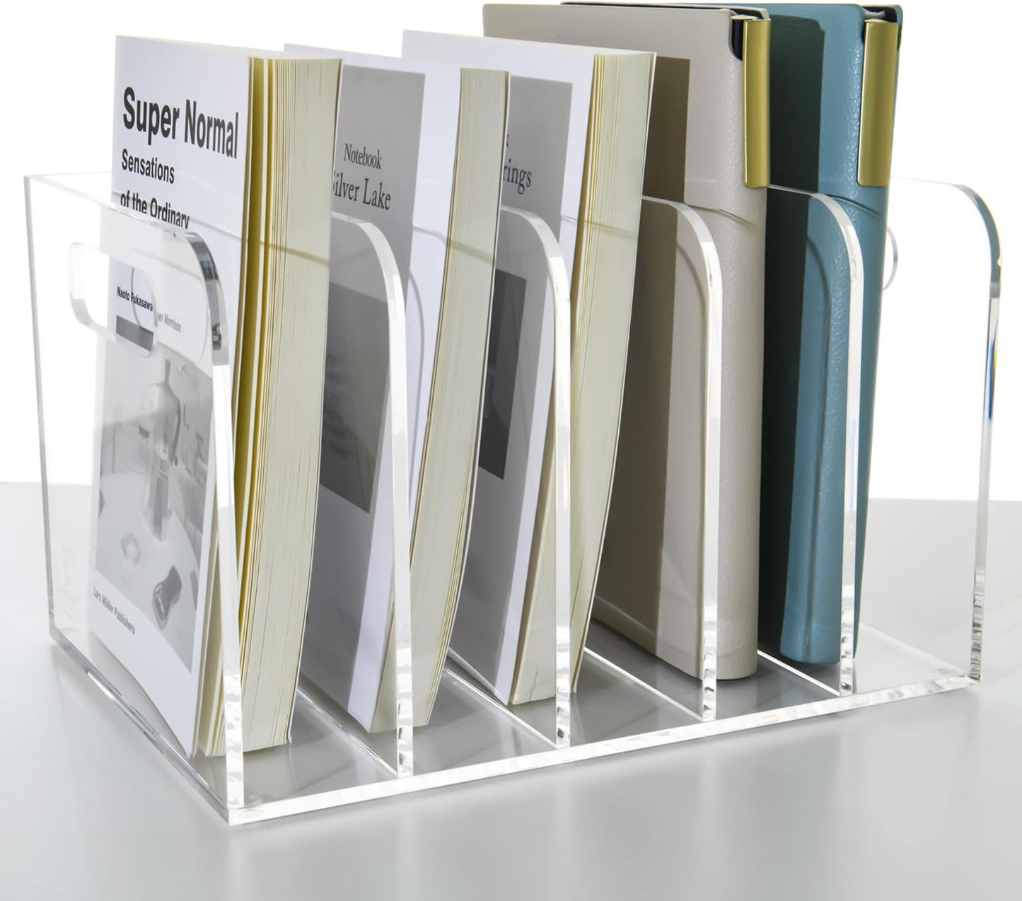 Portariviste in acrilico trasparente Magnus – Design minimalista ed elegante