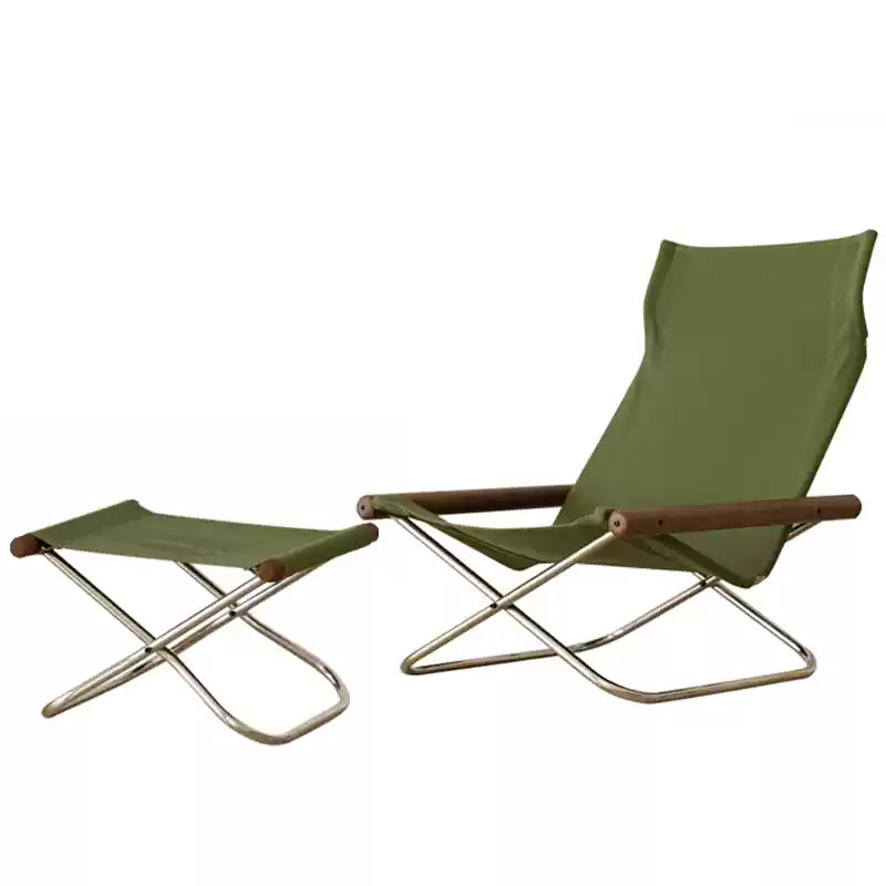 Sedia Pieghevole di Design Nychair X Lounge Chair in Legno di Faggio