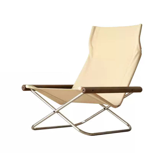 Sedia Pieghevole di Design Nychair X Lounge Chair in Legno di Faggio