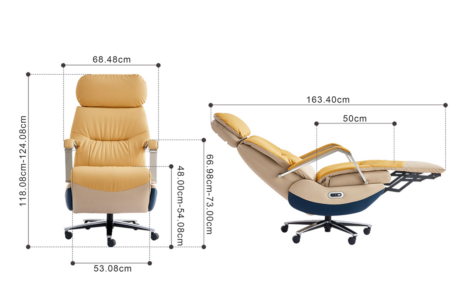 Sedia da Ufficio Reclinabile Carlo – Poltrona Relax Elettrica da Scrivania