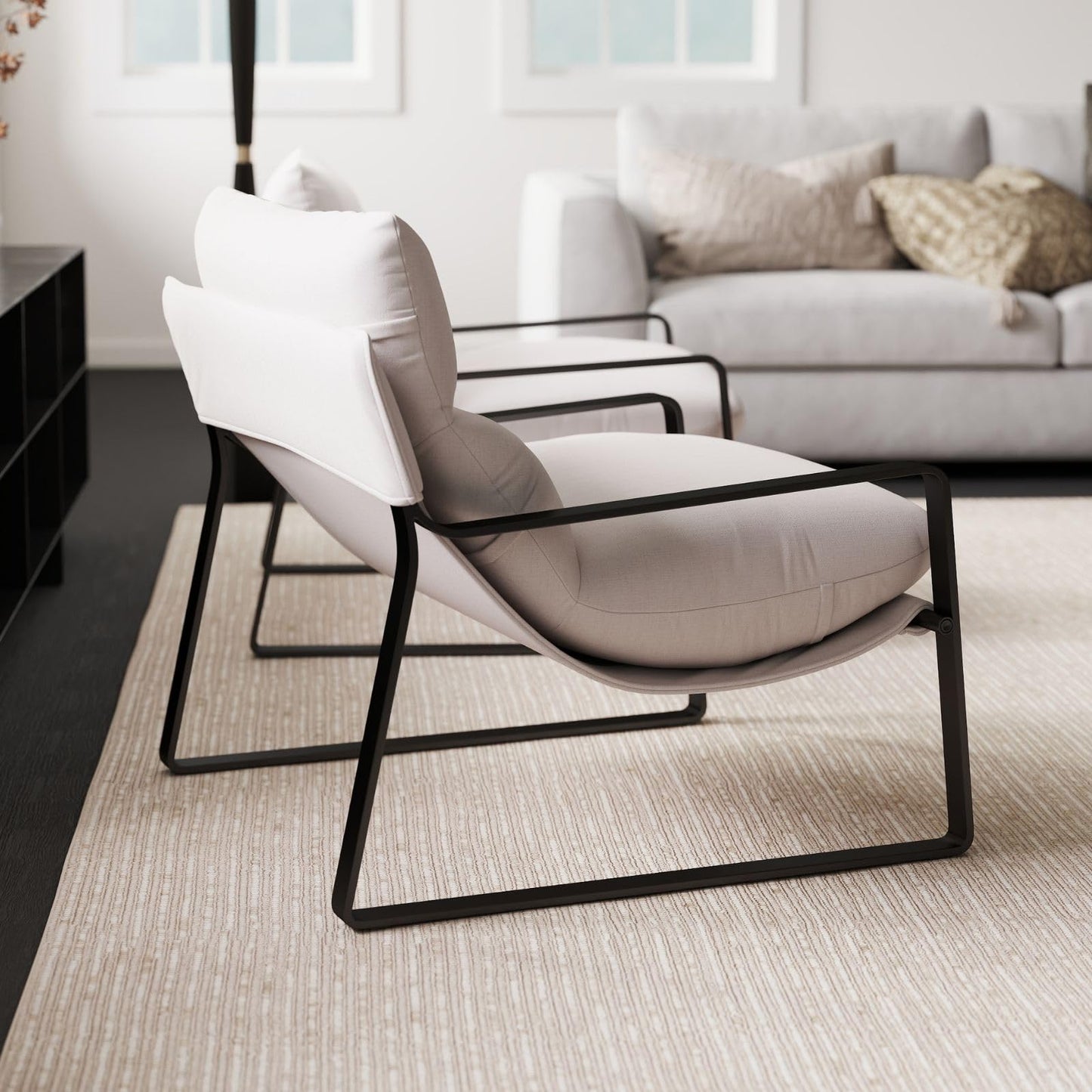 Poltrona Lounge Moderna con Imbottitura Spessa – Poltrona Relax Design