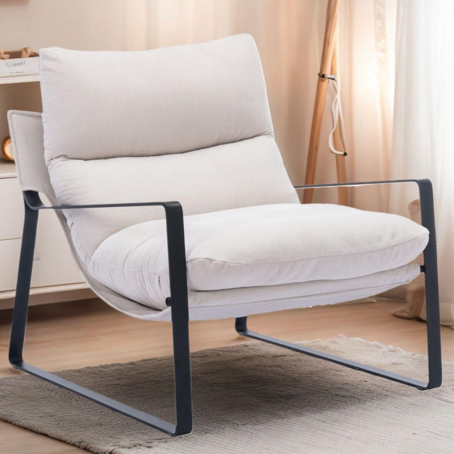 Poltrona Lounge Moderna con Imbottitura Spessa – Poltrona Relax Design