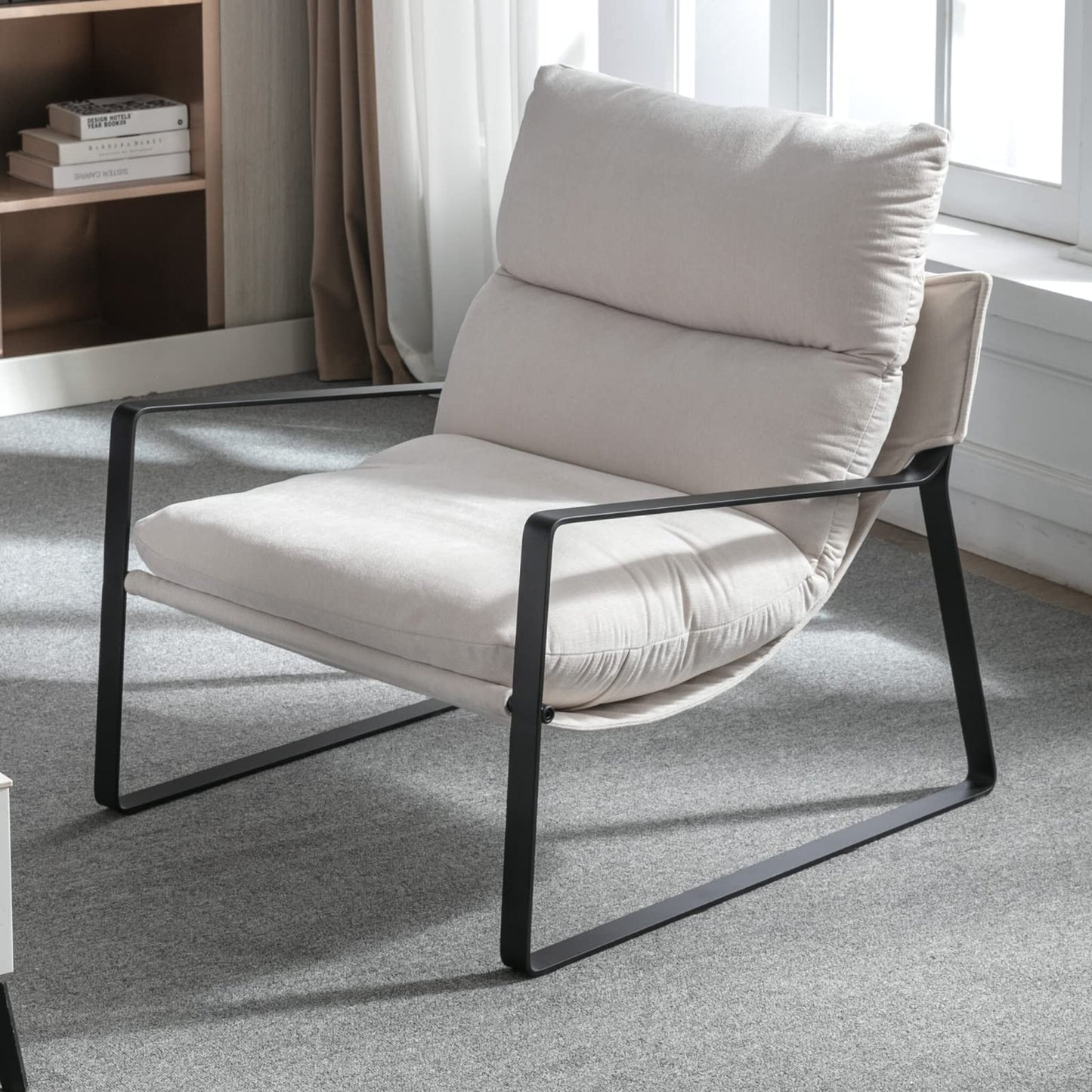 Poltrona Lounge Moderna con Imbottitura Spessa – Poltrona Relax Design