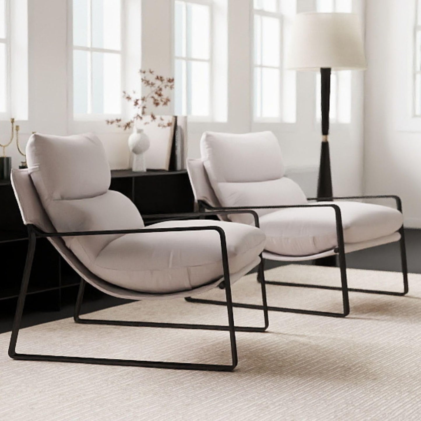 Poltrona Lounge Moderna con Imbottitura Spessa – Poltrona Relax Design